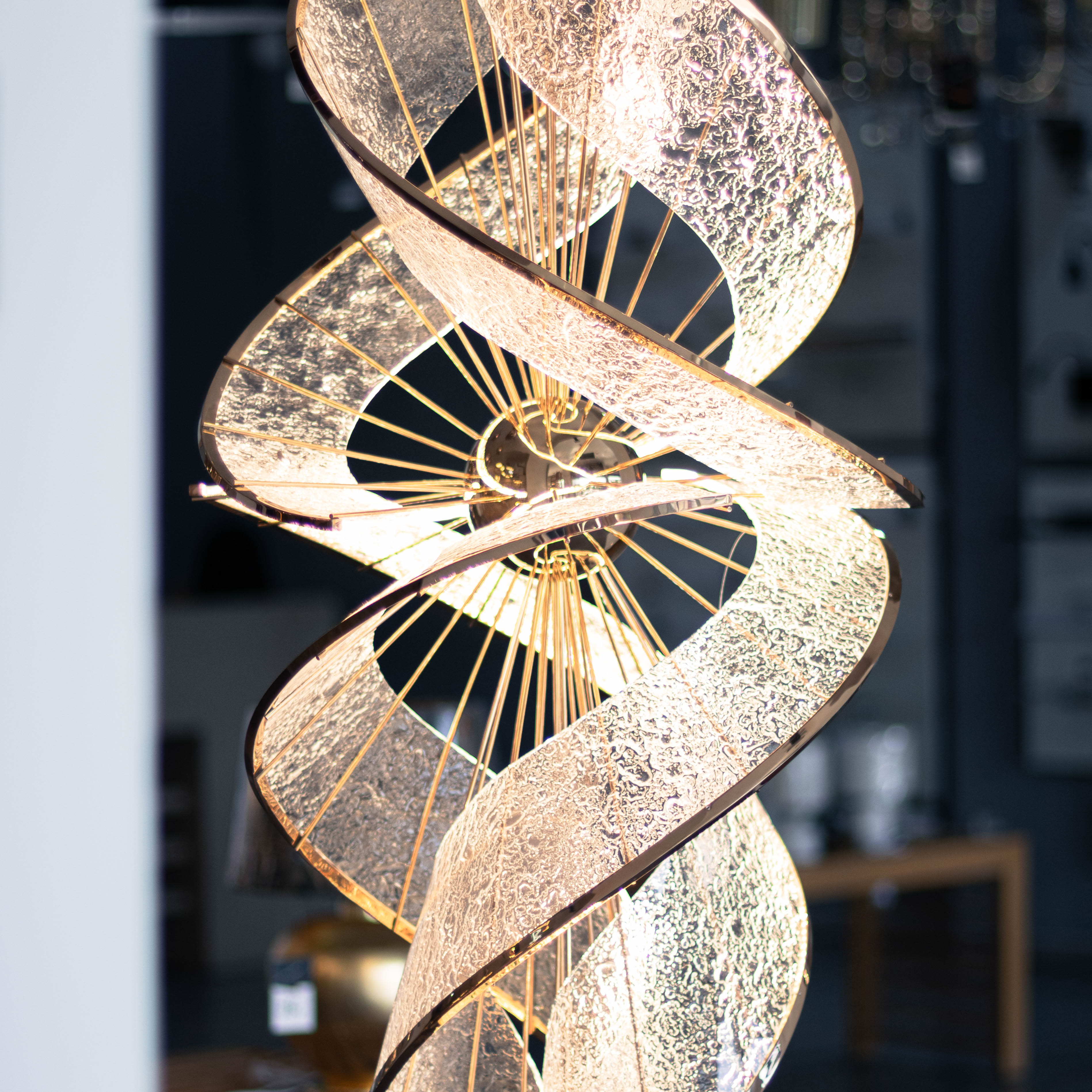 Interior design with pendant lights